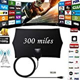 Alician 300 Mile Range Antenna TV Digital HD Skywire Antena Digital HDTV 1080p Indoor