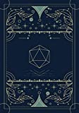 RPG Journal: Mixed paper: Ruled, graph, hex: For role playing gamers: Notes, tracking, mapping, terrain plans: Navy blue dice deco cover design