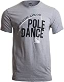 Gotta Love a Good Pole Dance | Funny Fishing Pole Humor Fisherman Unisex T-Shirt-(Adult,L) Sport Grey