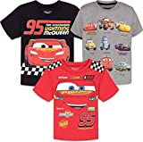Disney Pixar Cars Lightning McQueen Tow Mator Toddler Boys 3 Pack T-Shirts 3T