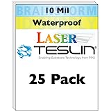 Teslin® Synthetic Paper - 8.5' x 11' Sheet for Laser Printers | Pack of 25