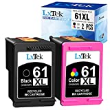 LxTek Remanufactured Ink Cartridge Replacement for HP 61XL 61 XL to Compatible with Envy 4500 5530 5535 Deskjet 2540 1010 Officejet 4632 4634, High Yield(1 Black,1 Tri-Color, 2 Pack)