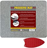 Wool Pressing Mat - 17' x 13.5' Quilting Ironing Pad - 100% New Zealand Felted Wool Iron Board for Quilters, Great for Quilting & Sewing Projects by Savina