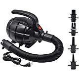 Electric Pump for Inflatables Air Mattress Pump Air Bed Pool Toy Raft Boat Quick Electric Air Pump Black (AC Pump(600W))