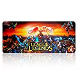 Extended Gaming Mouse Pad Large for League of Legends,Keyboard and Mouse Combo Pad Laptop Desk Mat (27.5' x 11.8' x 0.1' )