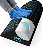 Everlasting Comfort Foot Rest Under Desk at Work - Ergonomic Teardrop Design for All Day Support, Pain Relief - Memory Foam Foot Stool Rocker, Office Footrests for Gaming, Computer, Desk, Car, Home