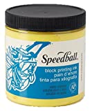 Speedball Water-Soluble Block Printing Ink, 8-Ounce, Yellow
