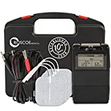 Roscoe Medical TENS Unit and EMS Muscle Stimulator - OTC TENS Machine for Back Pain Relief, Lower Back Pain Relief, Neck Pain, or Sciatica Pain Relief, Clinical Strength Stim Machine