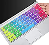 Colorful Keyboard Cover for Lenovo Flex 14/Yoga C740 14 inch, Yoga C940 C930 920 13.9, Lenovo Yoga 730 720 720s 13.3', Yoga 730 15.6', Yoga 720 12.5' Protector Skin (NOT fit Flex 5 14 inch), Rainbow