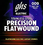 GHS PRECISION FLATS Flatwound String Set For Electric Guitar - 750 - Rock - 009/042
