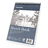 Bachmore Sketchpad 9X12' Inch (68lb/100g), 100 Sheets of TOP Spiral Bound Sketch Book for Artist Pro & Amateurs | Marker Art, Colored Pencil, Charcoal for Sketching