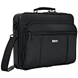 Targus Premiere Laptop Case, Protective Business Travel Design with Front Pocket, Removable Shoulder Strap, File Section, Trolley Strap, Padded Sleeve fits 15.4-Inch Laptop, Black (TVR300)