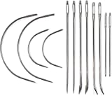 Heavy Duty Hand Sewing Needles Set - 12 Needles for Upholstery, Leather, Carpet Canvas Repair