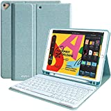 iPad Keyboard Case for 10.2' 9th/8th/7th Generation 2021/2020/2019, Detachable Wireless BT Keyboard with Magnetic Protective Cover with Pencil Holder for iPad Pro 10.5' 2019/iPad 10.5' Air 3rd Gen