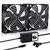 Wathai Big Airflow 120mm Fan 110V 240V AC Power Supply, Speed Controller 3V to 12V, for Mining Machine Cabinet Chassis Server Workstation Cooling