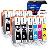 GPC Image Compatible Ink Cartridge Replacement for HP 564XL 564 XL Compatible with DeskJet 3520 3522 Officejet 4620 Photosmart 5520 7520 7525, 12 Pack
