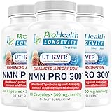 NMN Pro 300 (3 Pack) Only NMN Clinically Proven to Raise NAD+ Level by 38% & Reverse 12 Years of NAD+ loss in 60 Days. A+ BBB Rated Since 1988, Lab Tested 99.5% Pure, Shelf Stable (300mg, 90 Servings)