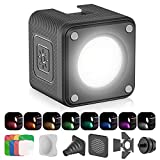 ULANZI LED Video Light Waterproof IP68 Camera Lighting Kit Mini Cube with 8 Color Gel Filters, Dimmable Portable Fill Photography Light 5500K CRI95+ for DSLR Camera Sony Canon Nikon GoPro Drones
