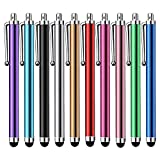 Stylus Pen [10 Pack] Universal Capacitive Touch Screen Pens for Tablets, iPad Mini, iPad Pro, iPad Air, Smartphones, Samsung Galaxy - Multiple Colors