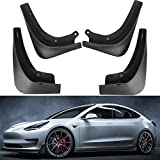 Motrobe Tesla Model 3 Mud Flaps Front Rear Splash Guards Fender Kit No Need to Drill Holes 2016-2022