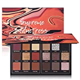 Matte Eyeshadow Palette Pro 18 Colors Pigmented Shimmer Glitter Eye Shadow Palette Blendable Long Lasting Waterproof Makeup Cosmetics Halloween Makeup Kit (01# Seductress)