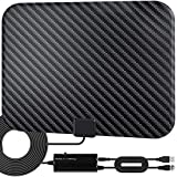 2022 TV Antenna- Amplified HD Digital Indoor HDTV Antenna Long 380+ Miles Range 360° Reception Antenna Amplifier Signal Booster Support 4K 1080p Fire tv Stick and All Old TVs-18ft Coax Cable
