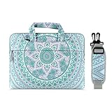 MOSISO Laptop Shoulder Bag Compatible with MacBook Pro 16 inch 2022 2021 M1 A2485/2019-2020 A2141/Pro Retina 15 A1398, 15-15.6 inch Notebook, Carrying Briefcase Handbag Sleeve Mandala MO-MDL001