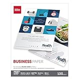 Office Depot Double-Sided Presentation Paper, Matte, 8 1/2in. x 11in., 32 Lb, Pack Of 100 Sheets, 124212