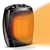 Room Heater Indoor Use - 1500W Quiet Fast-Heating Small Indoor Heater Space Heater for Large Room Heating w/ Thermostat, 3 Modes, Tip Over & Overheat Protection, Portable Indoor Heater Fan for Indoor