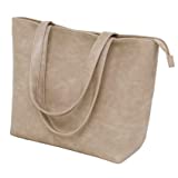 Purse Tote Bag for Women Laptop Computer Teacher work Concealed carry Large handbag (Apricot)