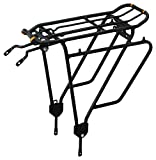 Ibera Bike Rack - Bicycle Touring Carrier Plus+ for Non-Disc Brake Mount, Frame-Mounted for Heavier Top & Side Loads, Height Adjustable for 26'-29' Frames