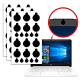 66 Vinyl Webcam Cover/Camera Covers Privacy Stickers for Camera Lens Privacy - Removable & Reusable - Camera Blocker for Laptops Smartphones TVs Smart Home Devices (Black Round Webcam Covers)