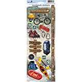 Paper House Productions STCX-0085E Cardstock Stickers, Outdoor Adventure