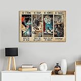 TNND Welder Be Strong When You are Weak Horizontal Poster Welder Poster Home Decor Gift for Welder Workshop Wall Decor Parlor Cafe Garage Metal Sign Poster 8x12 inch
