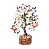 Seven Chakra Tree - Crystal Tree of Life - House Warming Gifts New Home - Chakra Stones - Gemstones and Crystals - Crystal Decor - Chakra Decor - Crystal Gifts for Women - Gemstone Tree