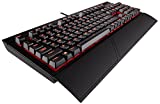 Corsair K68 Mechanical Gaming Keyboard, Backlit Red LED, Dust and Spill Resistant - Linear & Quiet - Cherry MX Red
