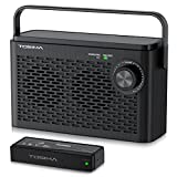 Wireless Speaker for TV, Easy Control Portable TV Soundbox for Hard of Hearing, Elderly Parent,Rechargable 8 Hours Battery, AUX3.5mm, 2.4G RF Transimitter 100Ft Range