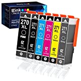 E-Z Ink (TM) Compatible Ink Cartridge Replacement for Canon PGI-270XL CLI-271XL PGI 270 use with TS9020 TS8020 MG7720 Printer (1 Large Black, 1 Small Black, 1 Cyan, 1 Magenta, 1 Yellow, 1 Gray)6 Pack