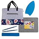 Wool Pressing Mat for Quilting - 100% New Zealand Wool Ironing Mat for Quilters, Best Mat for Table Top, Bonus Travel Bag, Iron Rest & Sewing Tool - 13.5x17, LMD Innovations Wool Mat for Ironing
