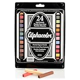 Derwent Alphacolor Soft Pastels, Multi-Cultural Portrait Pastels for Skin Tones, 24 Pastels per Set (102008), Multi-Colored