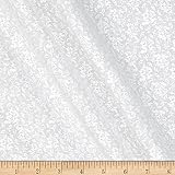 Classic Tone on Tone Small Floral White/ White, Fabric by the Yard