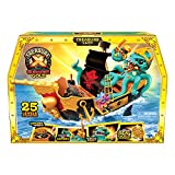 Treasure X Sunken Gold Treasure Ship Playset - 25 Levels of Adventure | Find Guaranteed Real Gold Dipped Treasure | Interactive Fun for All, Treasure Hunter