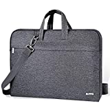 Voova 15.6 Inch Laptop Sleeve Case Bag, Slim Computer Carry Case with Shoulder Strap Compatible with MacBook Pro 15.4, New MacBook Pro 16 M1 Pro/Max, 15-16 Inch Microsoft Hp Lenovo Dell Acer, Grey
