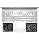 SYNERLOGIC Windows + Word/Excel (for Windows) Quick Reference Guide Keyboard Shortcut Stickers, No-Residue Vinyl (Black/Small/Combo)