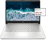 HP 2022 Newest 14' HD Laptop Light-Weight, AMD Athlon 3050U(Up to 3.2GHz), 8GB RAM, 128GB SSD + 64GB eMMC, 1 Year Office365, USB-A&C, HDMI, Webcam, Win10S,w/Ghost Manta Accessories