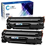 LxTek Compatible Toner Cartridge Replacement for HP 85A CE285A to Compatible with Laserjet Pro P1102W Pro P1109W M1212NF M1217NFW Printer (Black, 2-Pack)