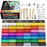 Arteza Polymer Clay Kit, Modeling Clay Oven Bake for Adults and Teens with 5 Sculpting Tools, 42 Colors, Made for Clay Earrings, Jewelry Making and Crafts