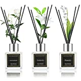 NEVAEHEART Reed Diffuser Set, Gardenia/Freesia/Jasmine & Mint, 1.7OZ x 3 Packs Reed Diffuser, Oil Diffuser Sticks, Home Fragrance Products, Fragrance Diffuser with Gift Box