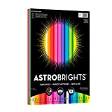 Astrobrights Colored Cardstock, 8.5” x 11”, 65 lb / 176 gsm, 'Spectrum' 25-Color Assortment, 75 Sheets (80944-01)