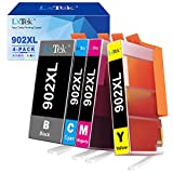 LxTek Compatible Ink Cartridge Replacement for HP 902XL 902 XL Ink Cartridge Compatible with Officejet 6978 6968 6962 6958 Printer (4 Pack)